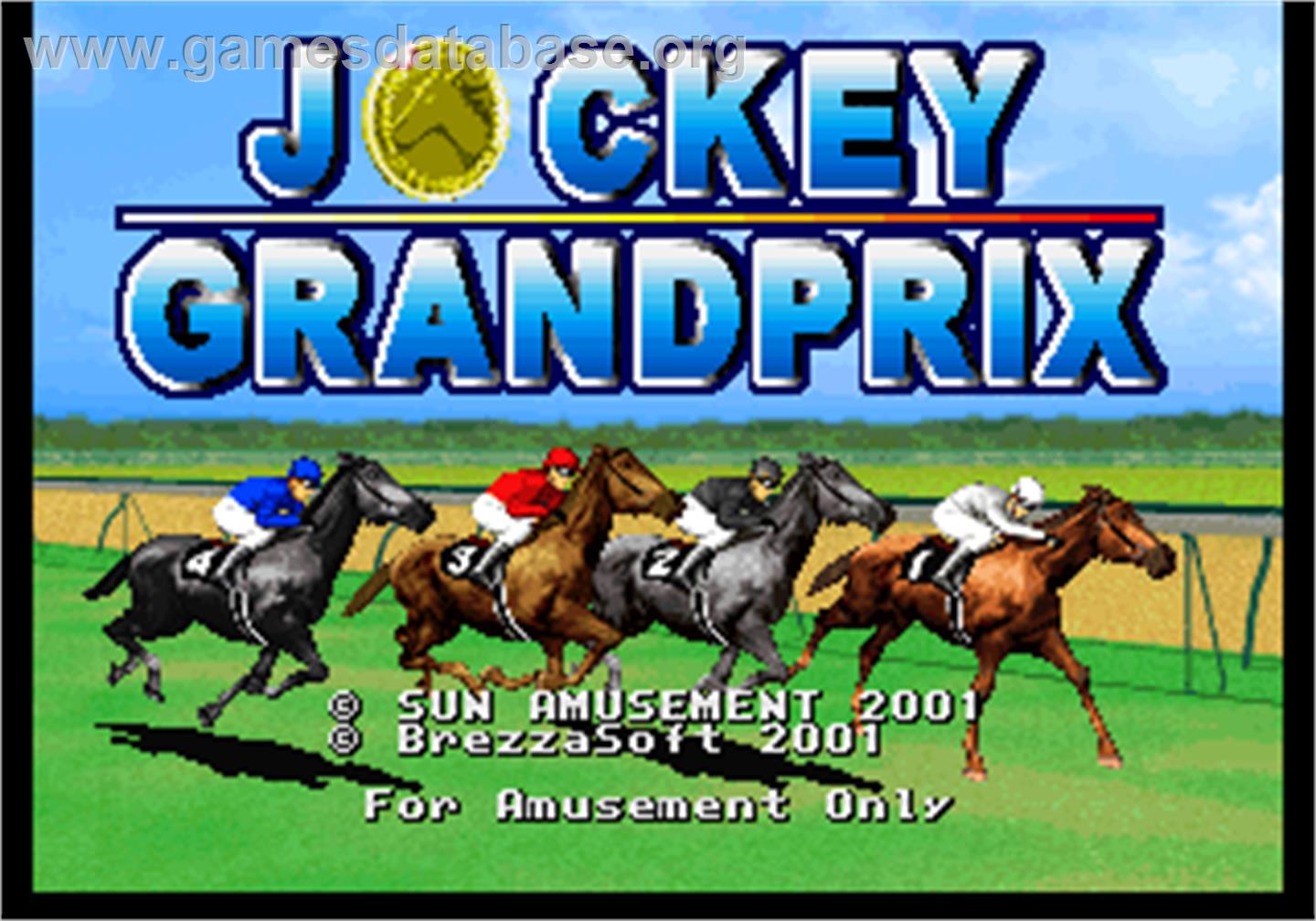Jockey Grand Prix - Arcade - Artwork - Title Screen