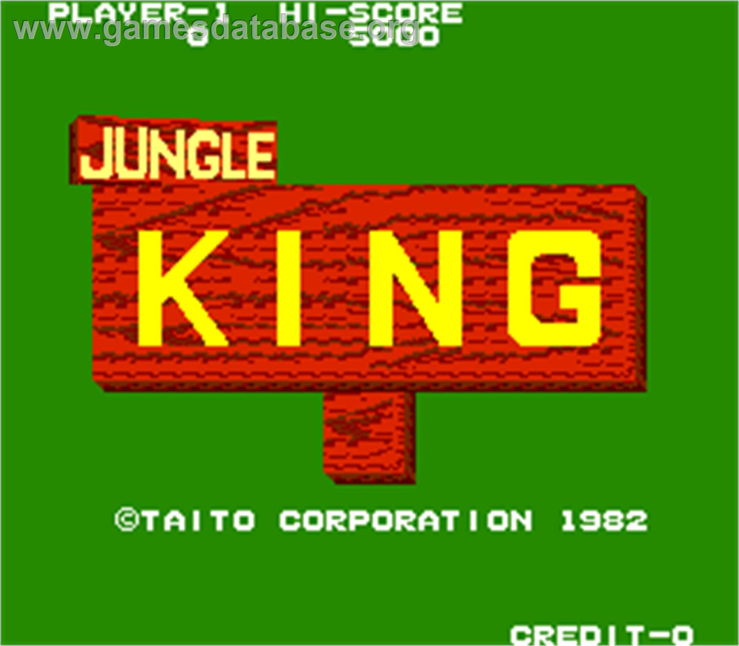 Jungle King - Arcade - Artwork - Title Screen