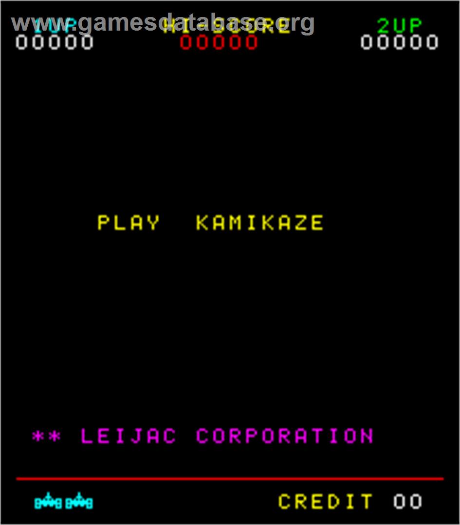 Kamikaze - Arcade - Artwork - Title Screen