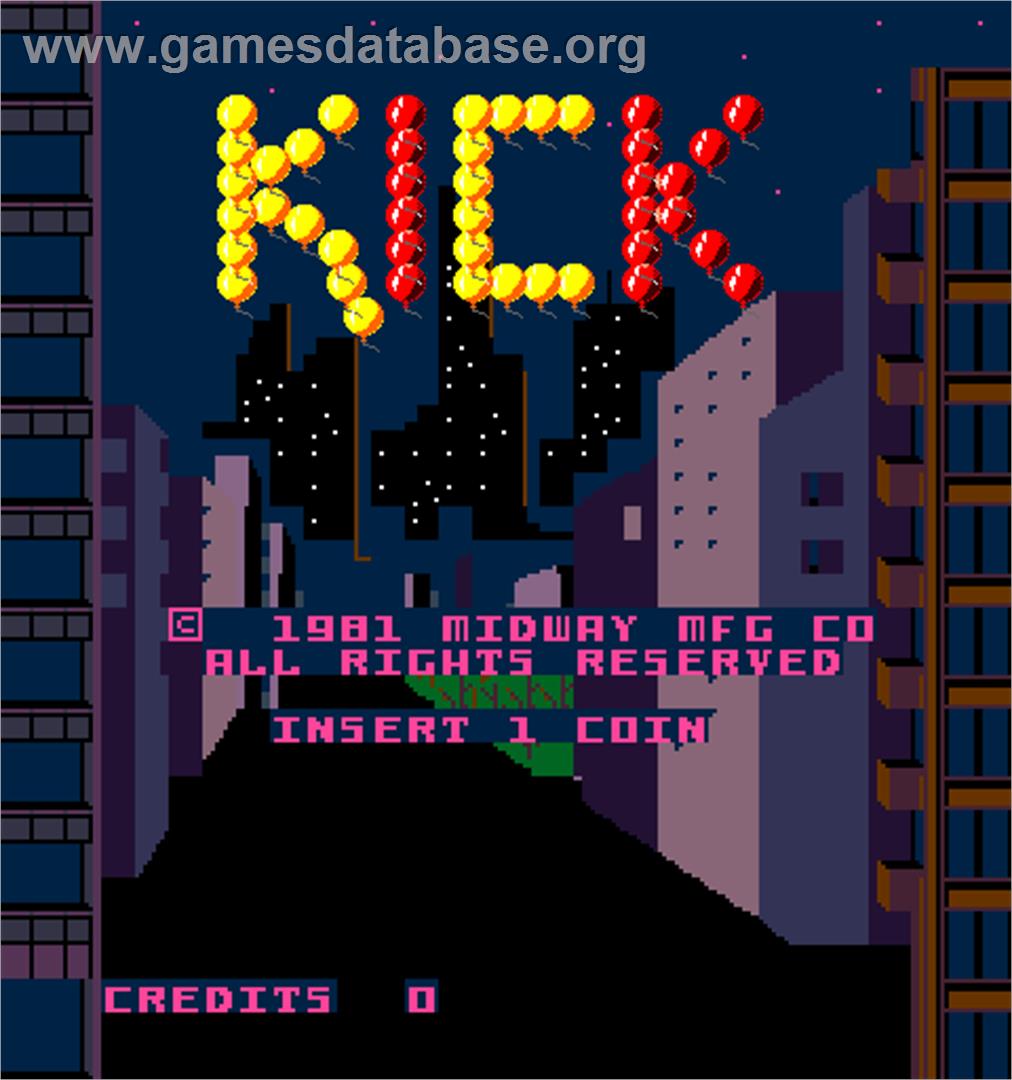 Kick - Arcade - Artwork - Title Screen