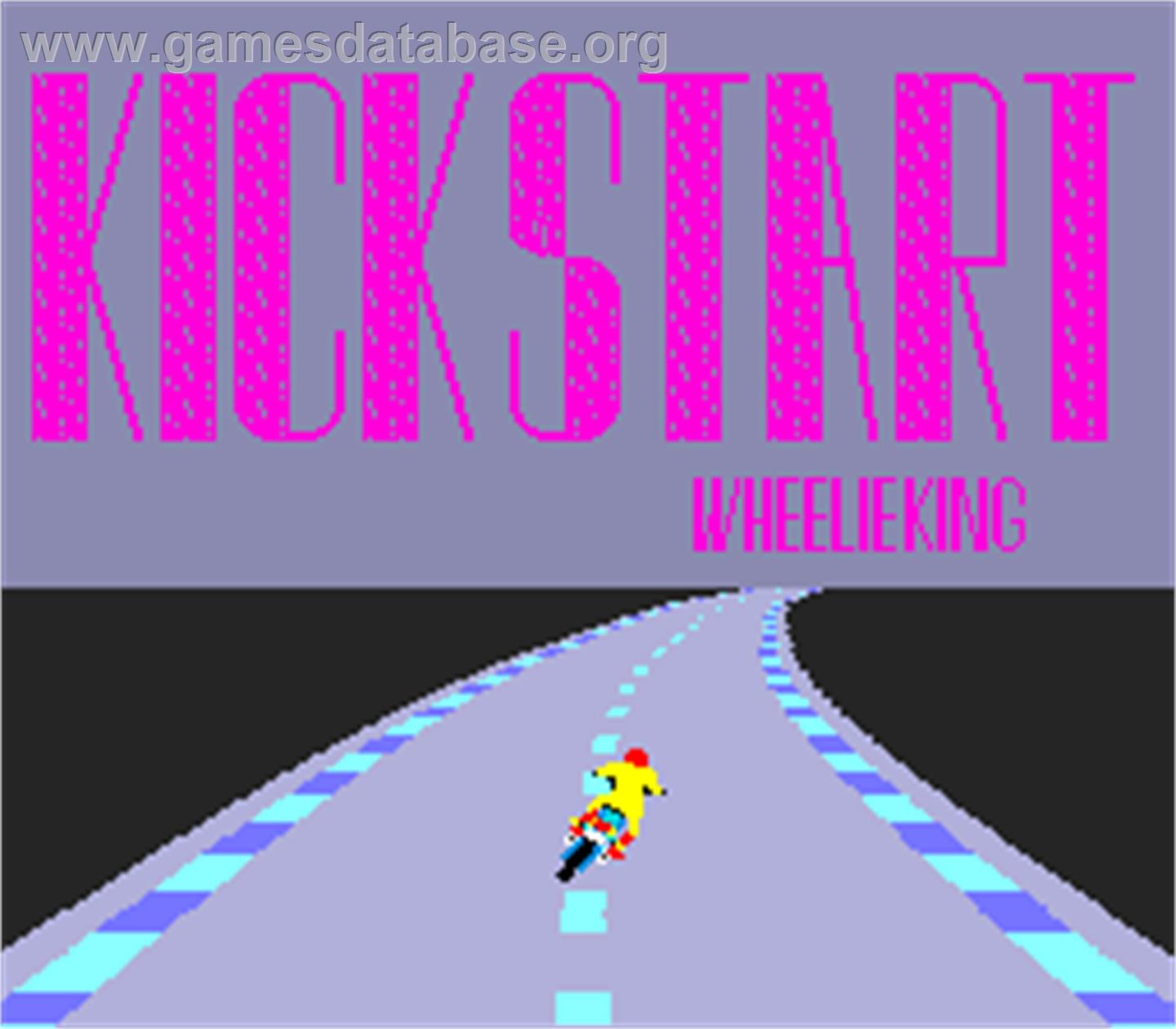 Kick Start Wheelie King - Arcade - Artwork - Title Screen