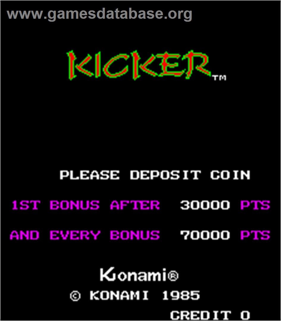 Kicker - Arcade - Artwork - Title Screen