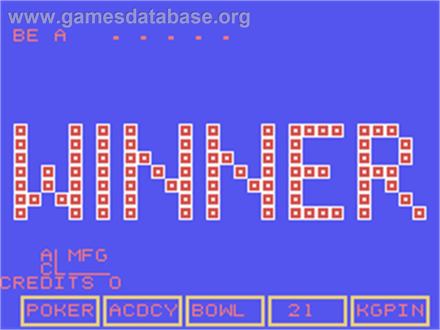 King Pin Multi-Game - Arcade - Artwork - Title Screen