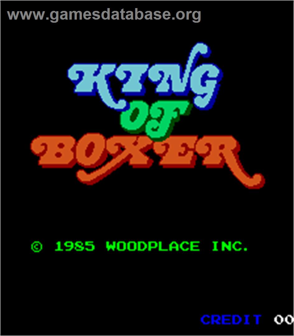 King of Boxer - Arcade - Artwork - Title Screen