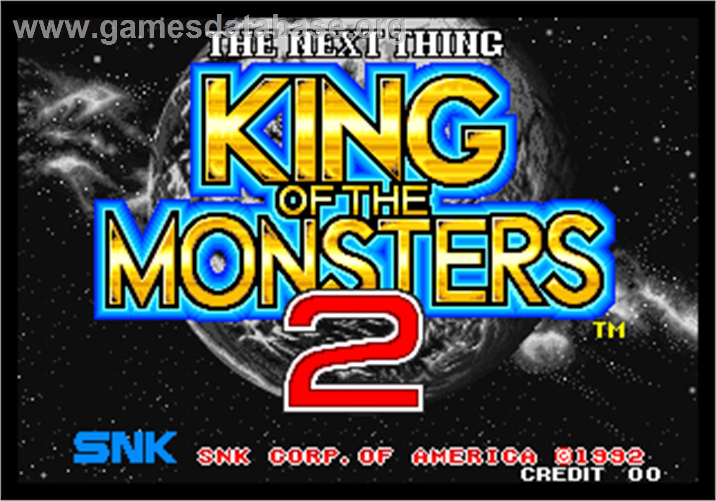 King of the Monsters 2 - The Next Thing - Arcade - Artwork - Title Screen