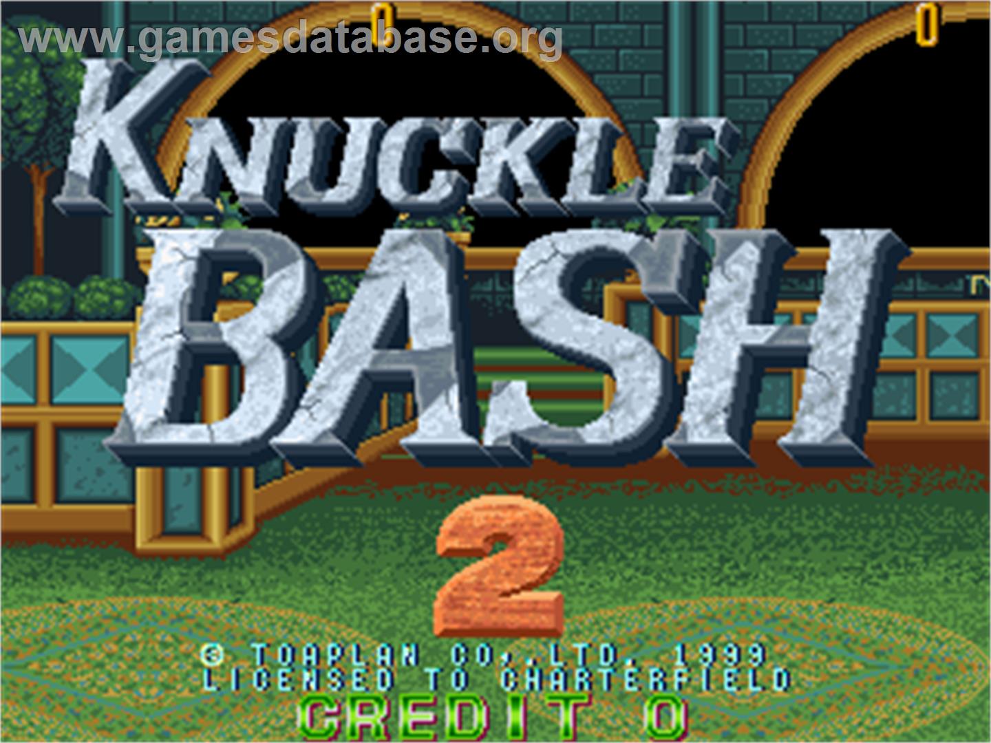 Knuckle Bash 2 - Arcade - Artwork - Title Screen