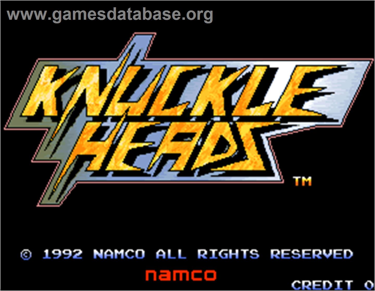 Knuckle Heads - Arcade - Artwork - Title Screen