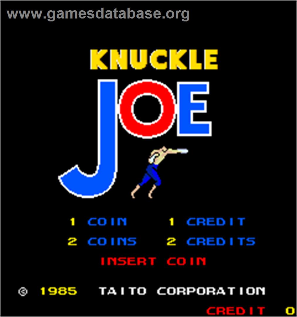 Knuckle Joe - Arcade - Artwork - Title Screen