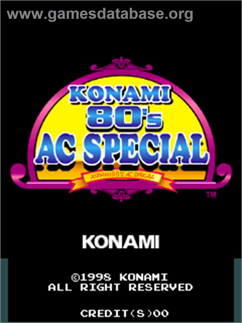 Konami 80's AC Special - Arcade - Artwork - Title Screen