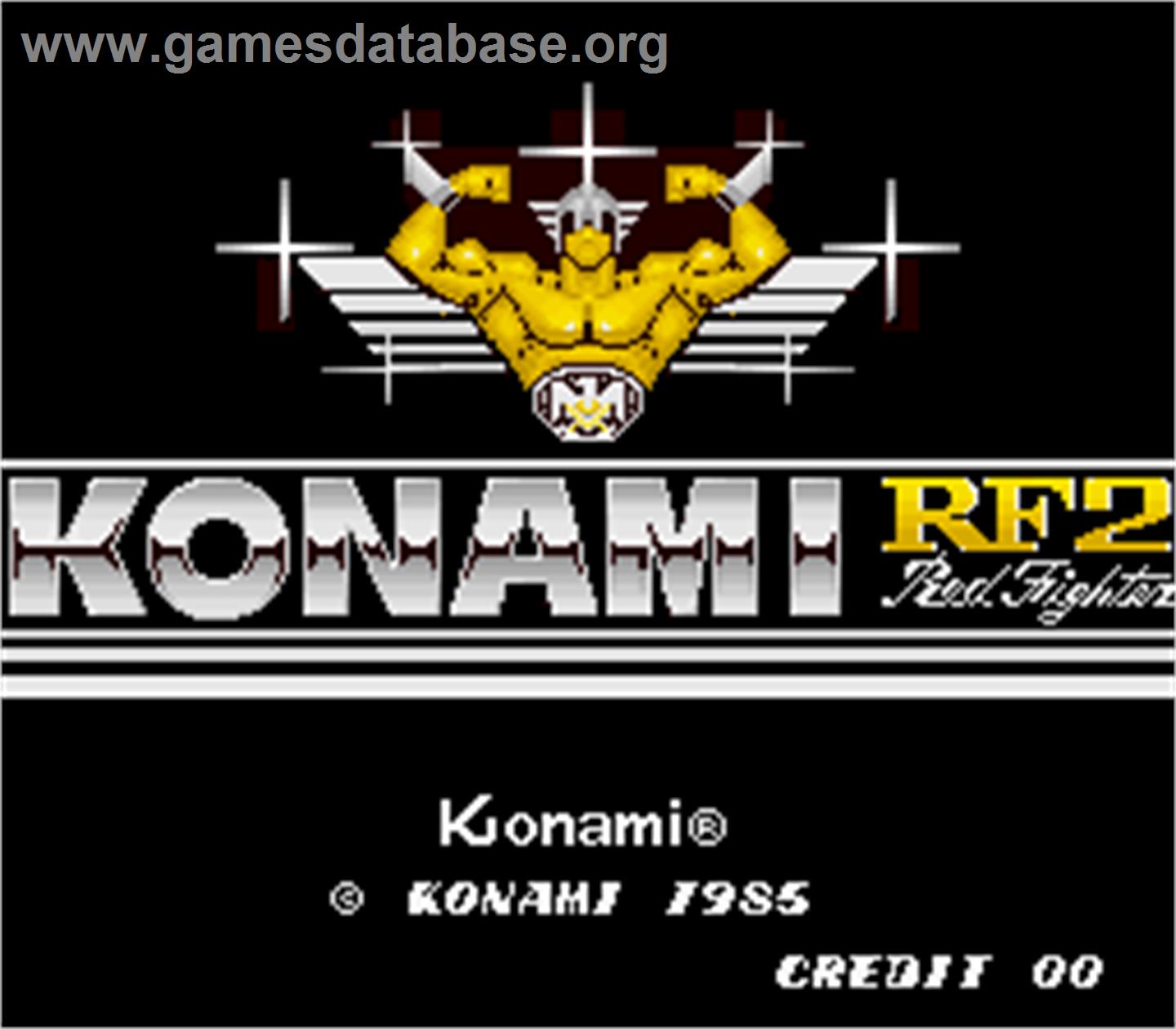 Konami RF2 - Red Fighter - Arcade - Artwork - Title Screen