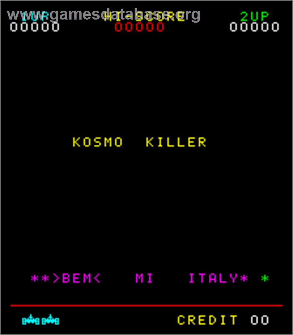 Kosmo Killer - Arcade - Artwork - Title Screen