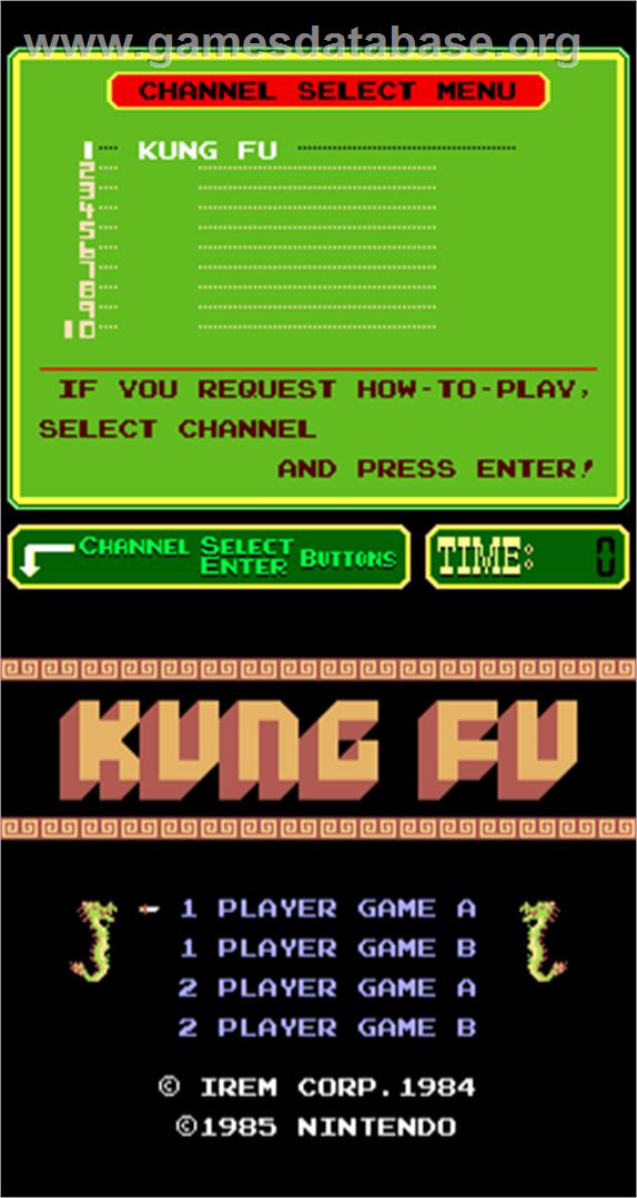 Kung Fu - Arcade - Artwork - Title Screen