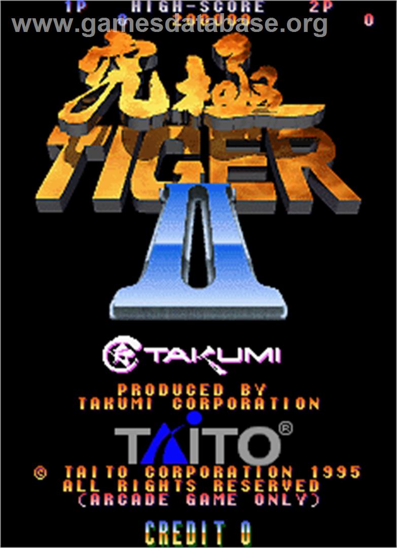 Kyukyoku Tiger II - Arcade - Artwork - Title Screen