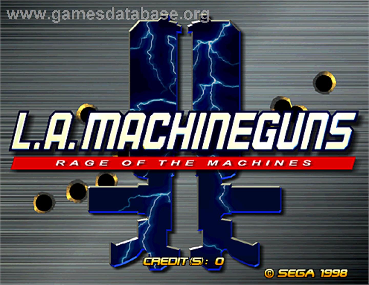 L.A. Machineguns - Arcade - Artwork - Title Screen