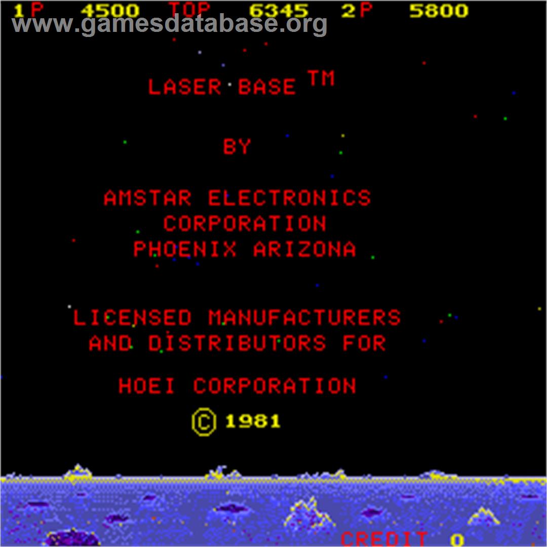 Laser Base - Arcade - Artwork - Title Screen
