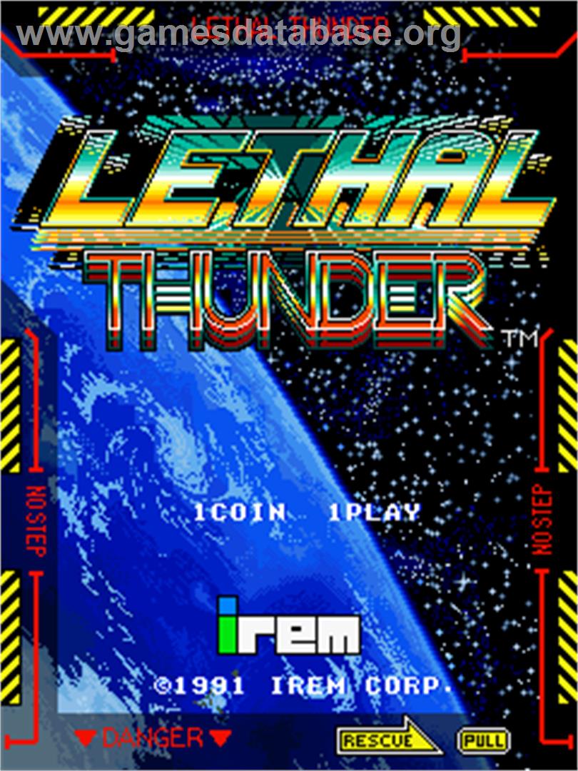 Lethal Thunder - Arcade - Artwork - Title Screen