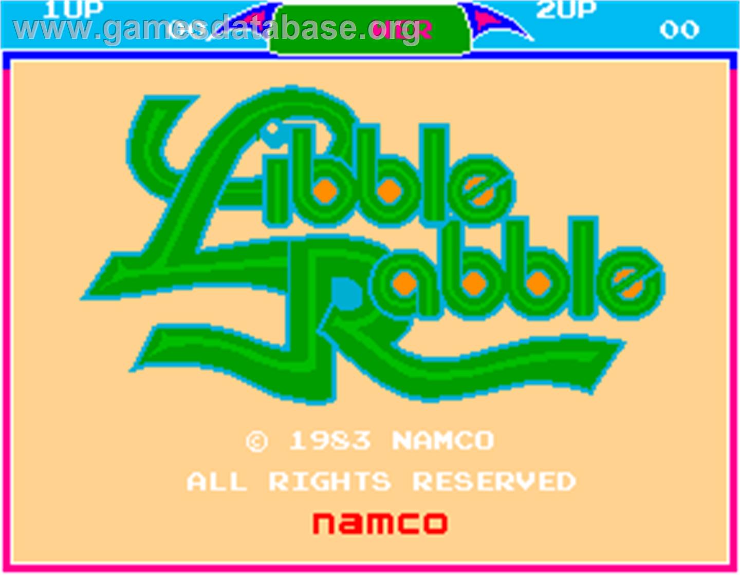 Libble Rabble - Arcade - Artwork - Title Screen
