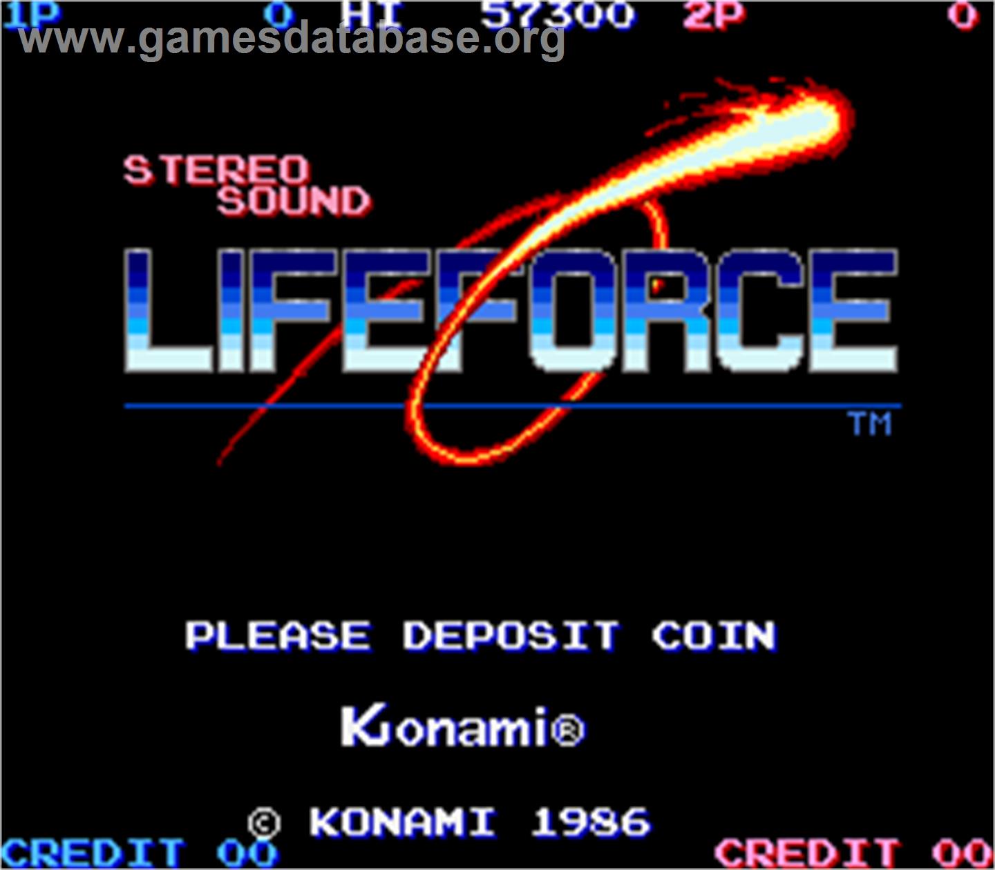 Lifeforce - Arcade - Artwork - Title Screen