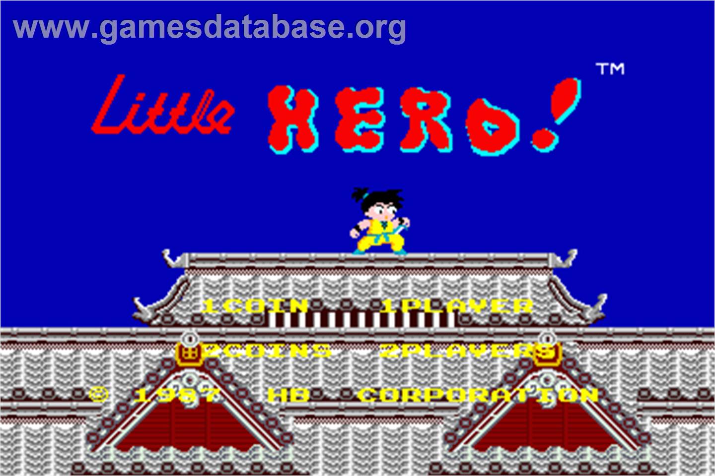 Little Hero - Arcade - Artwork - Title Screen