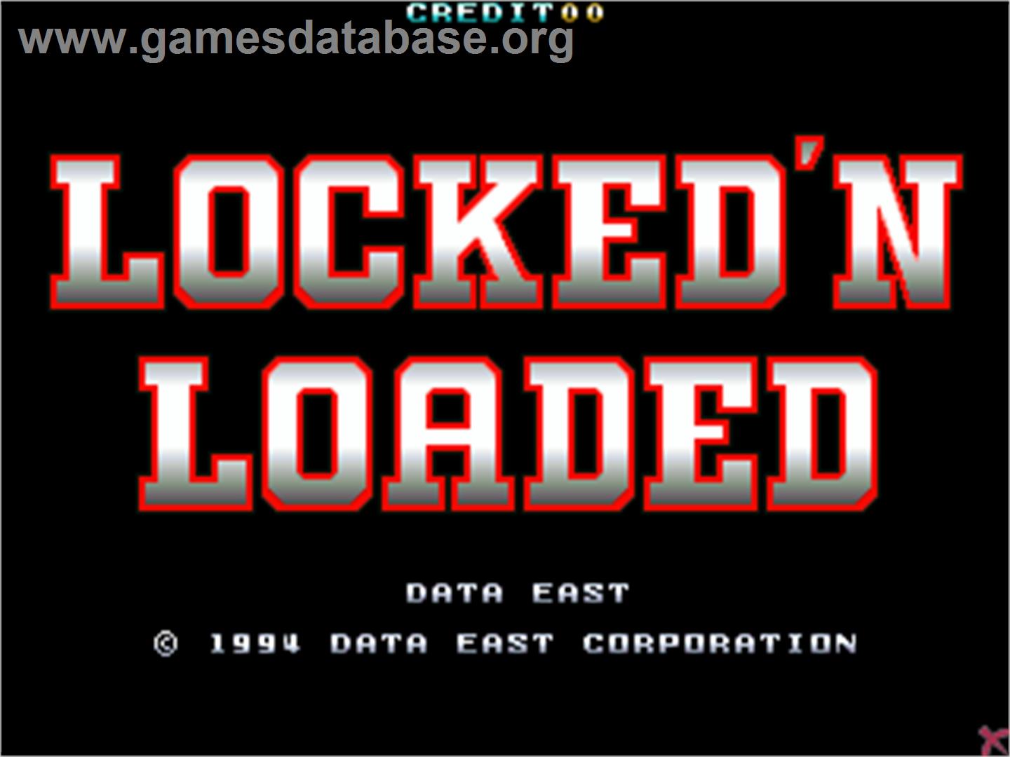 Locked 'n Loaded - Arcade - Artwork - Title Screen