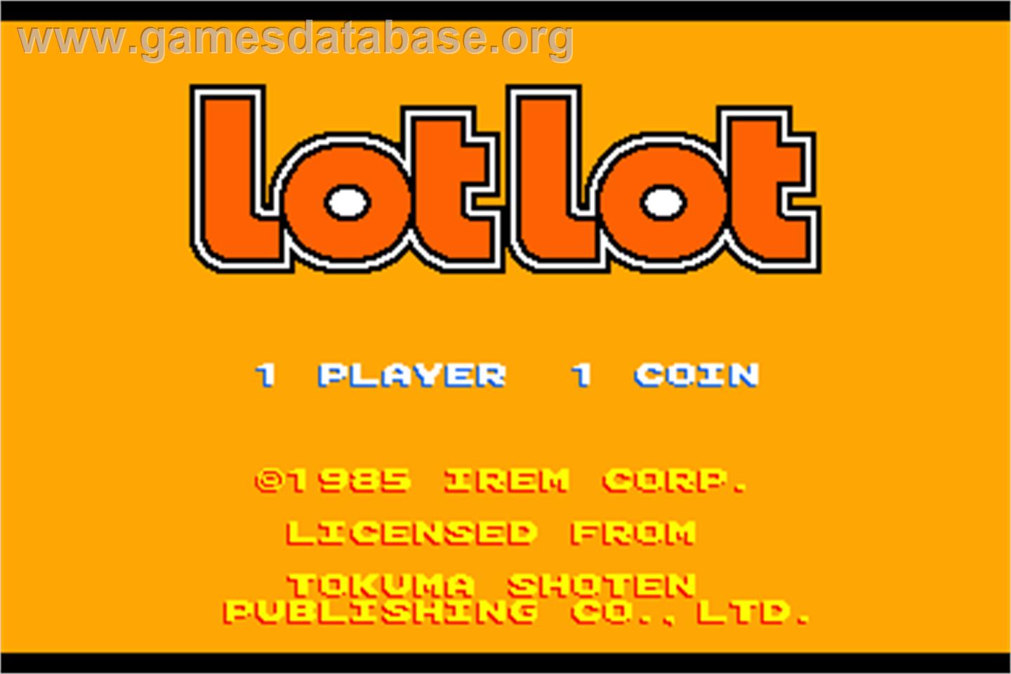 Lot Lot - Arcade - Artwork - Title Screen
