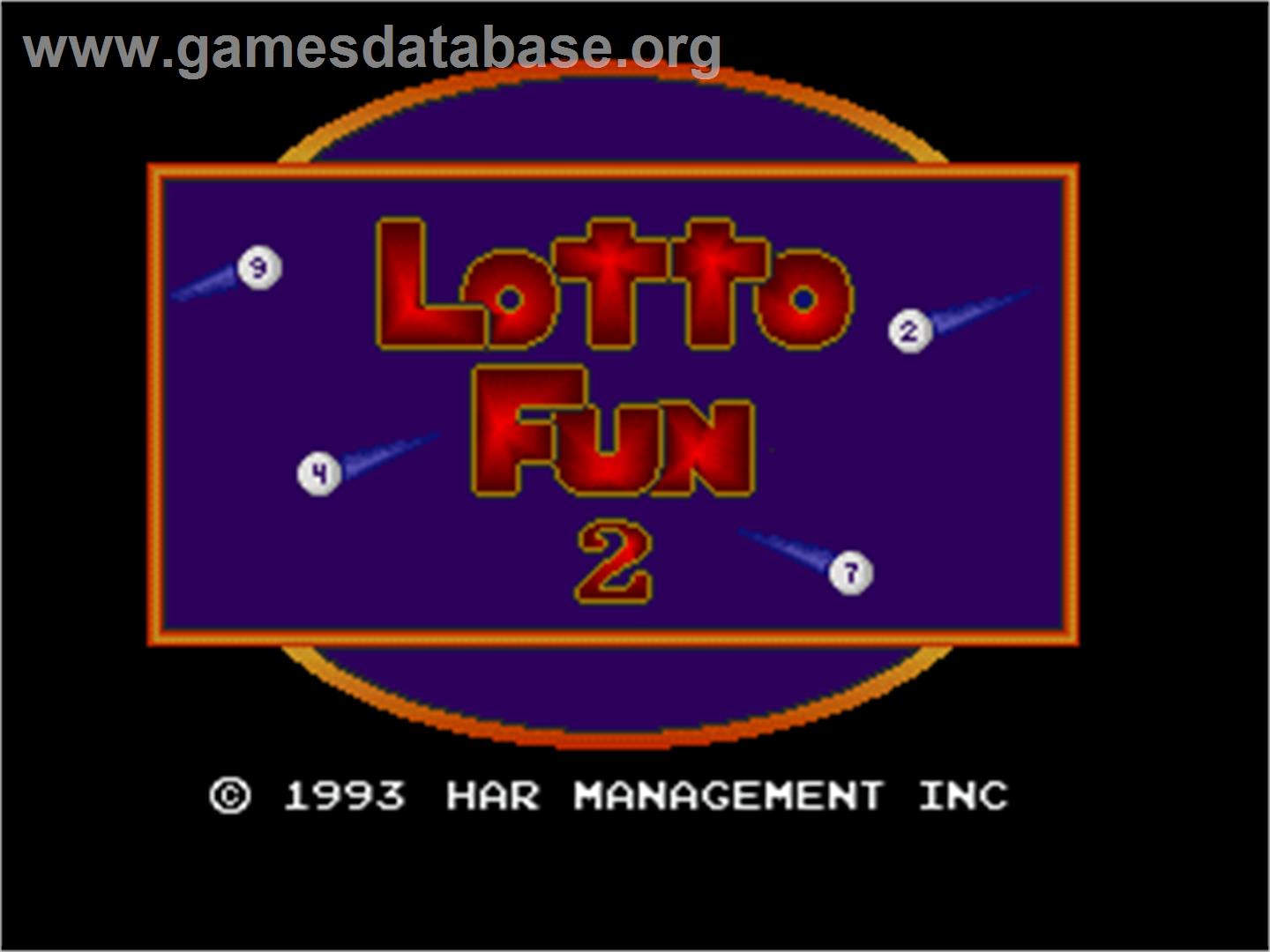 Lotto Fun 2 - Arcade - Artwork - Title Screen