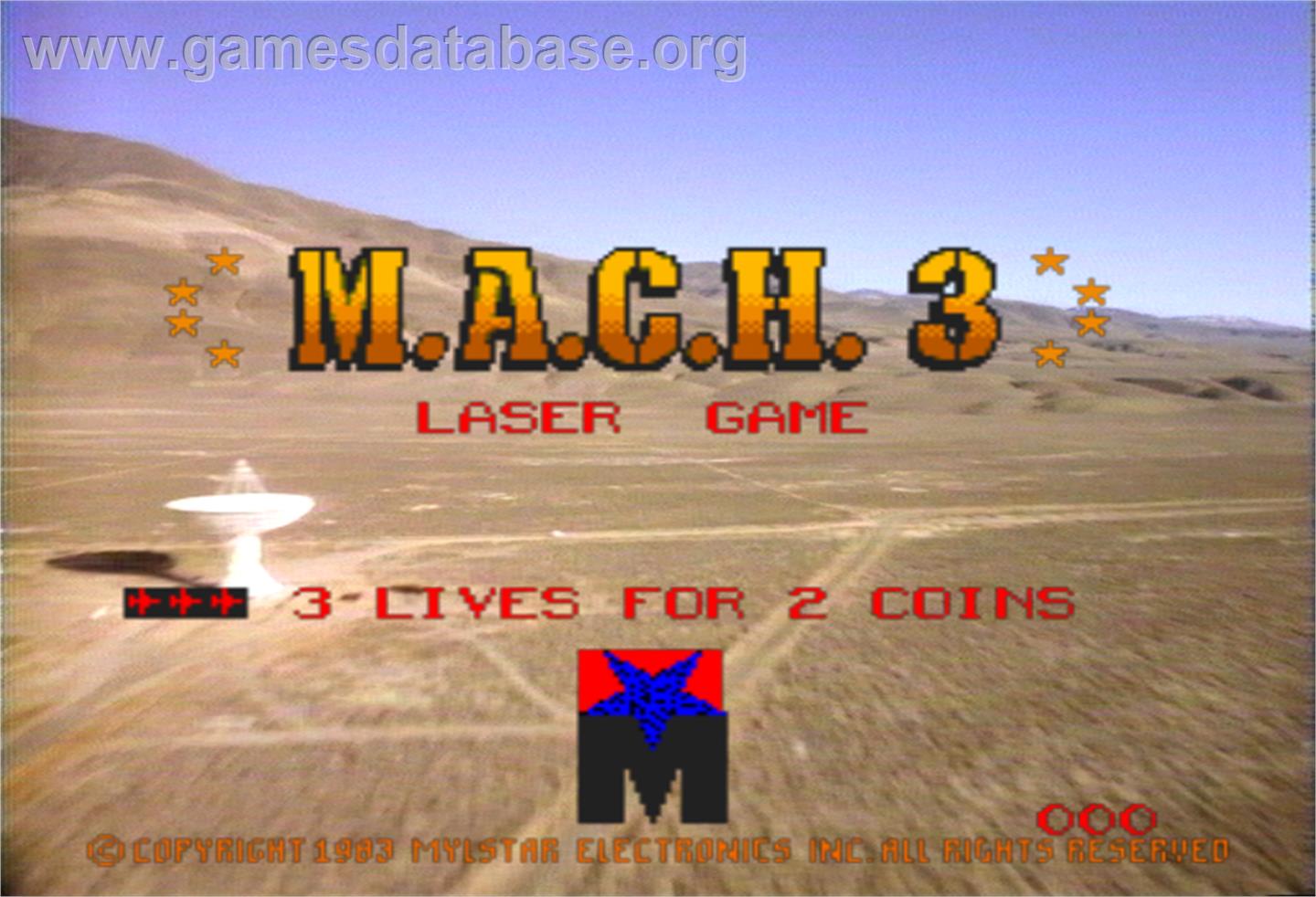 M.A.C.H. 3 - Arcade - Artwork - Title Screen