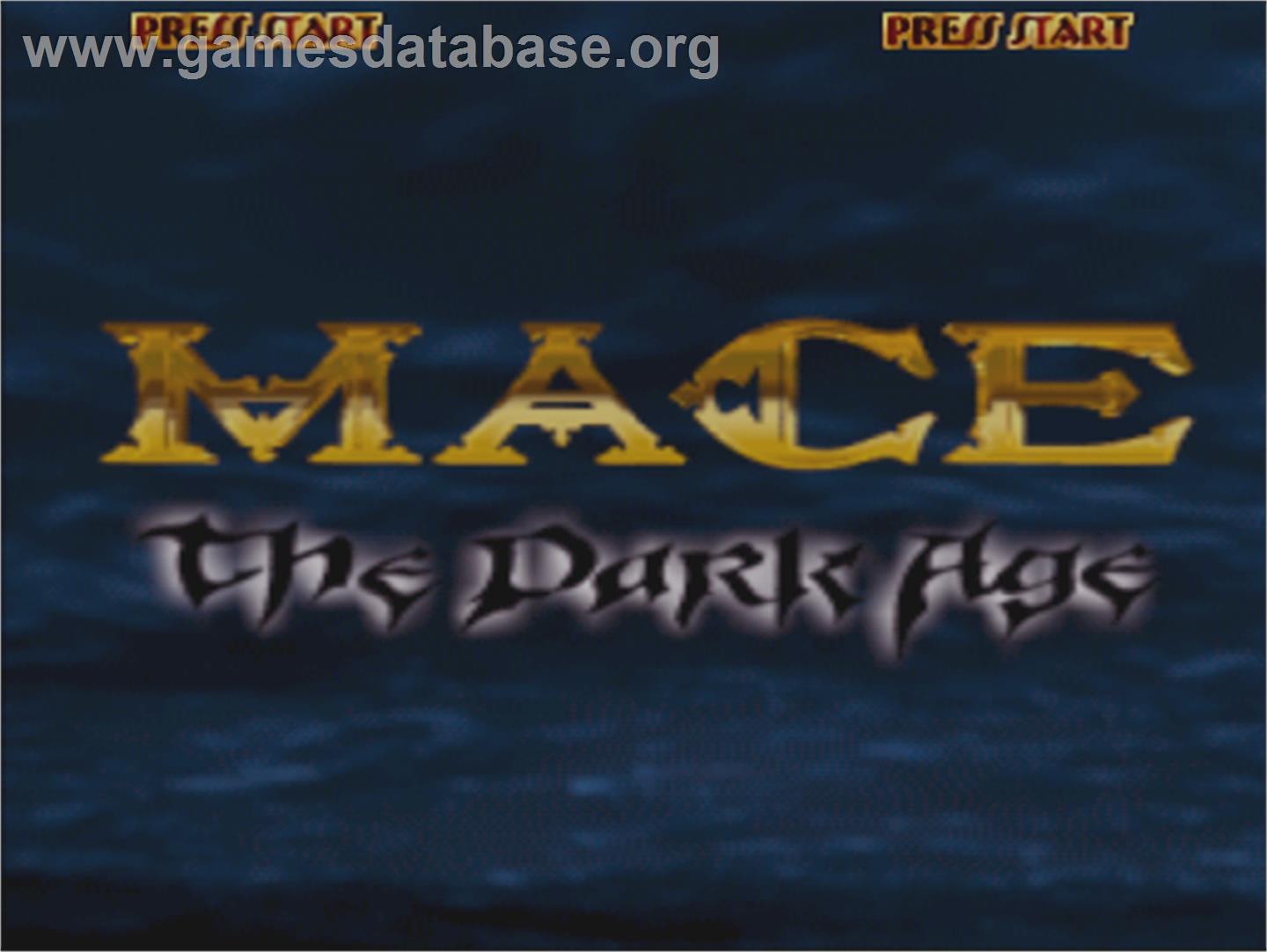 Mace: The Dark Age - Arcade - Artwork - Title Screen