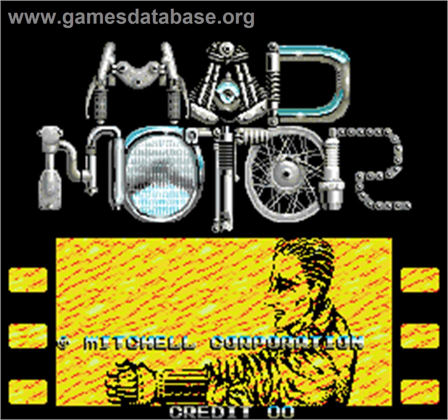 Mad Motor - Arcade - Artwork - Title Screen