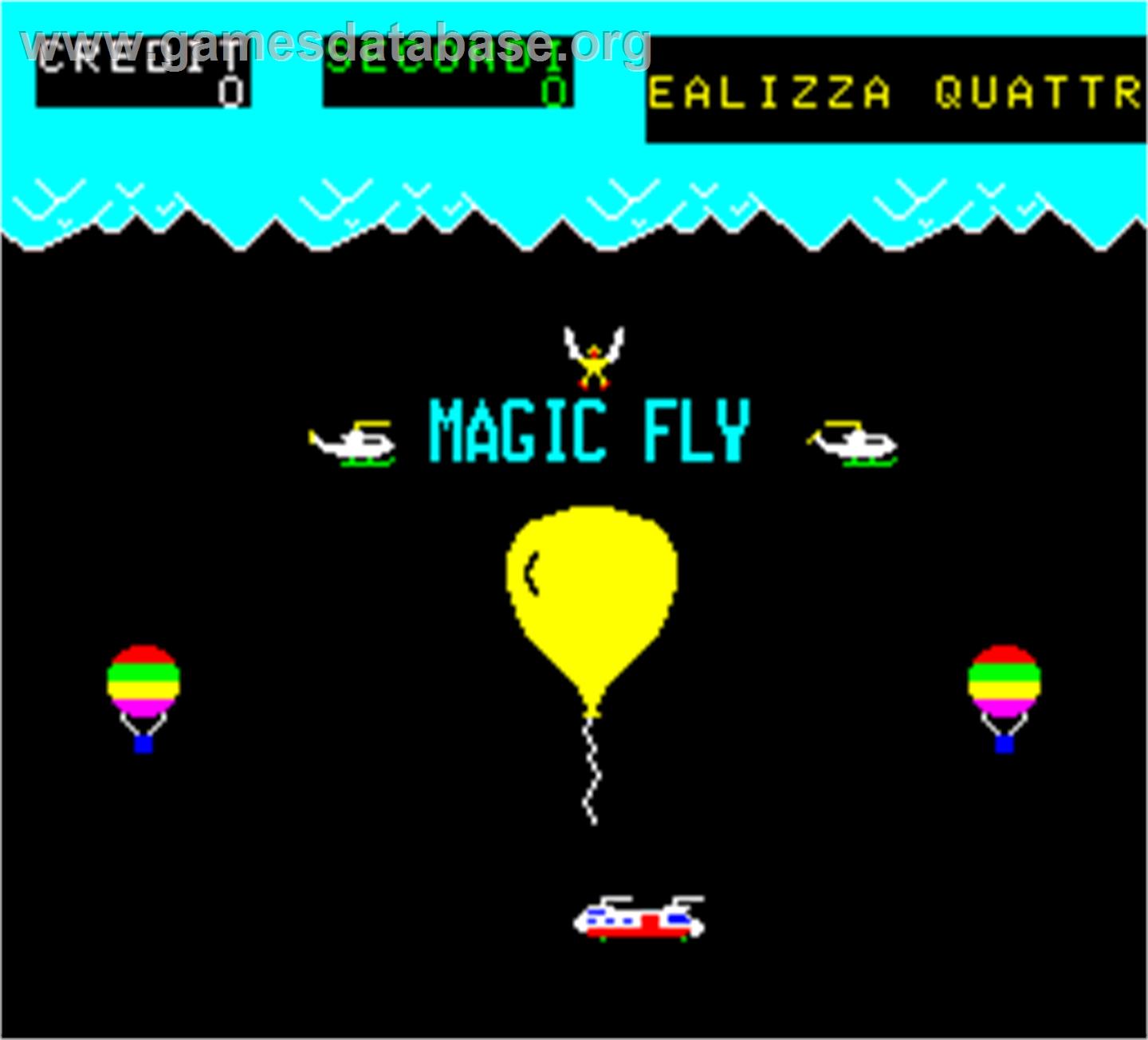 Magic Fly - Arcade - Artwork - Title Screen