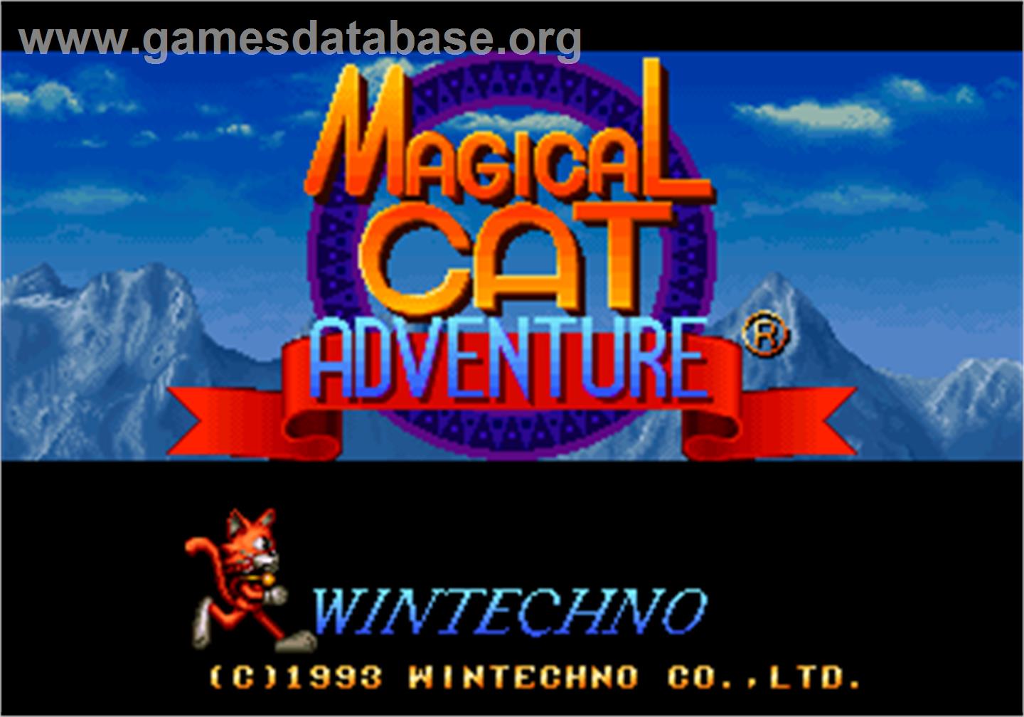Magical Cat Adventure - Arcade - Artwork - Title Screen