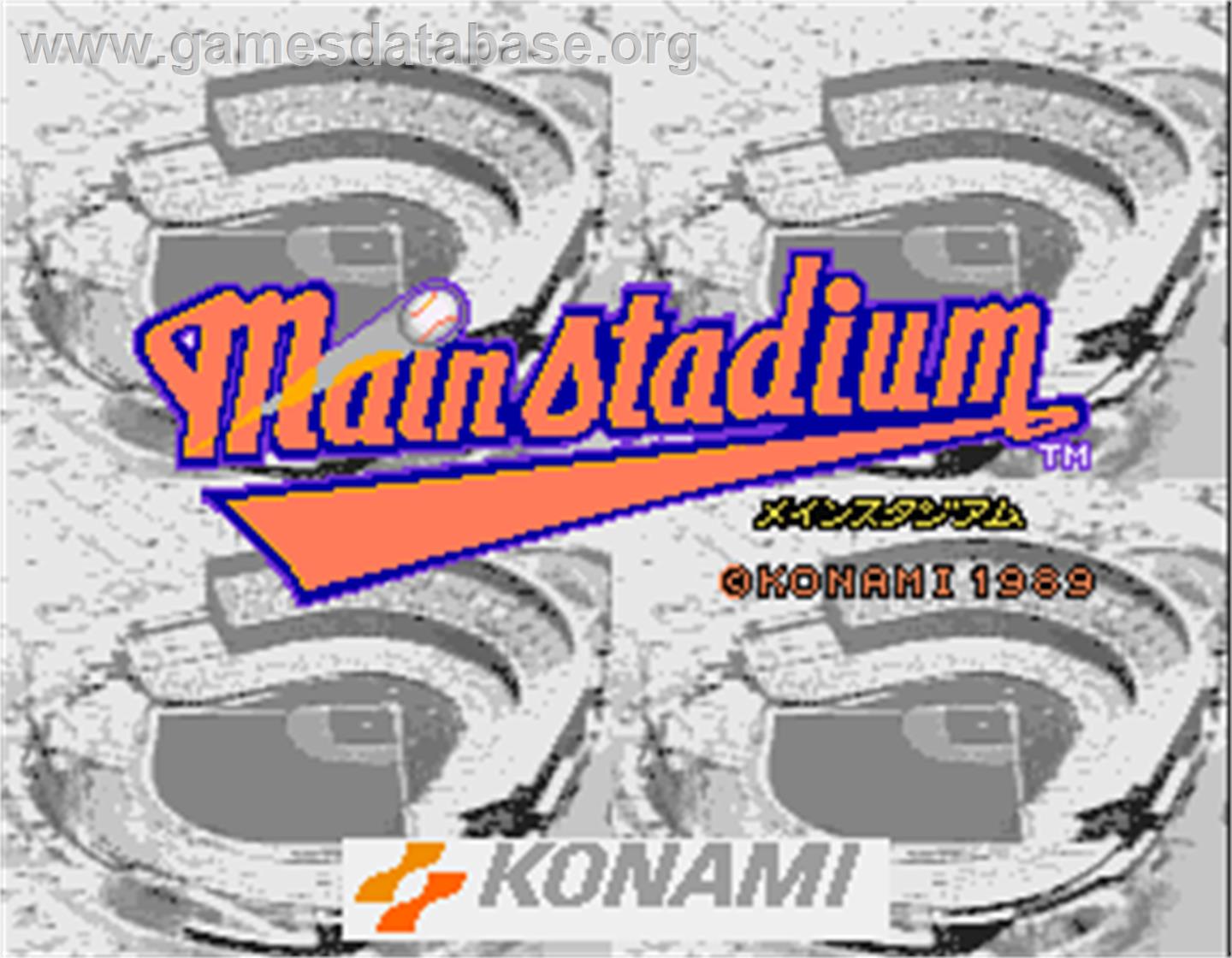 Main Stadium - Arcade - Artwork - Title Screen