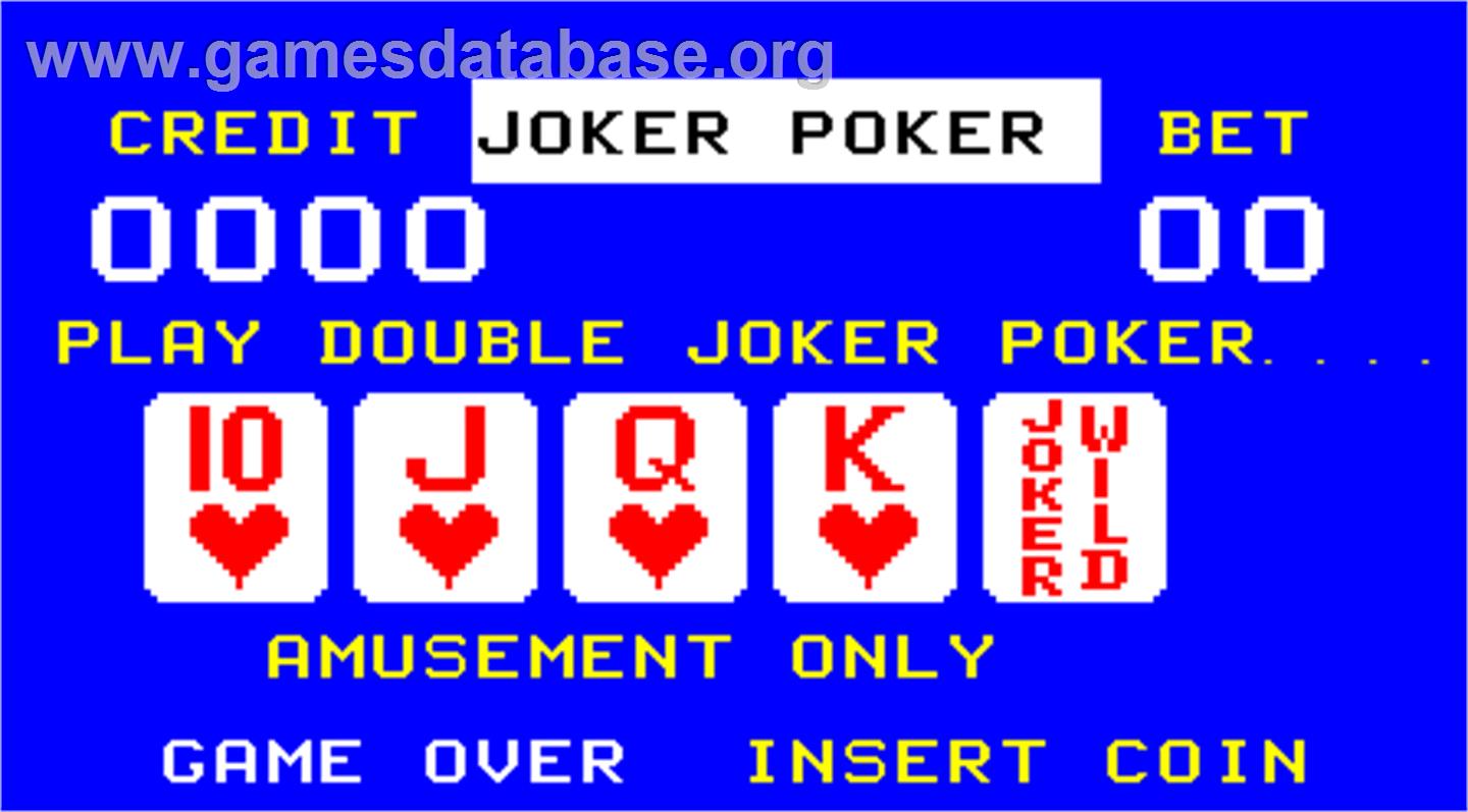 Mainline Double Joker Poker - Arcade - Artwork - Title Screen