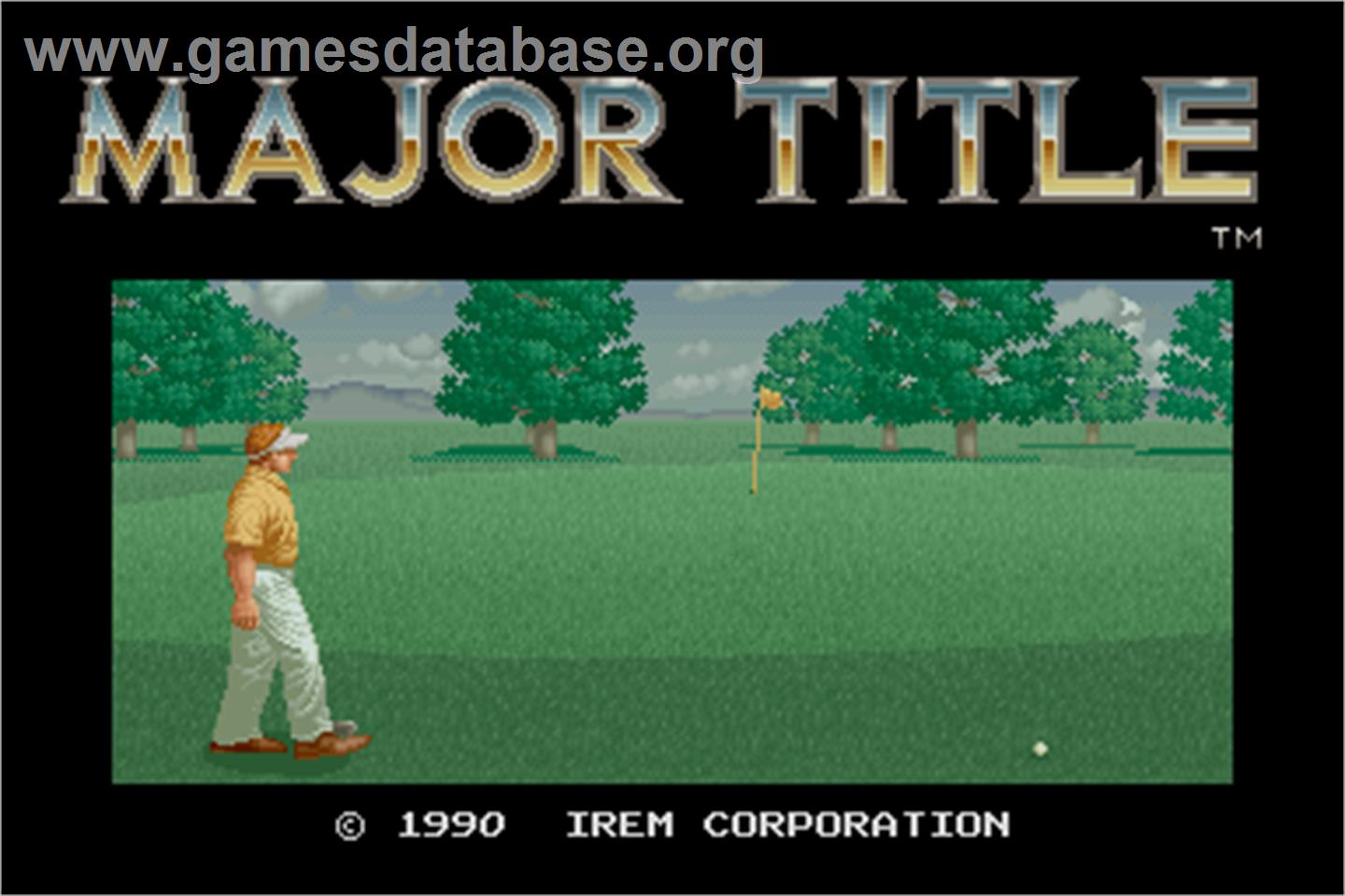 Major Title - Arcade - Artwork - Title Screen