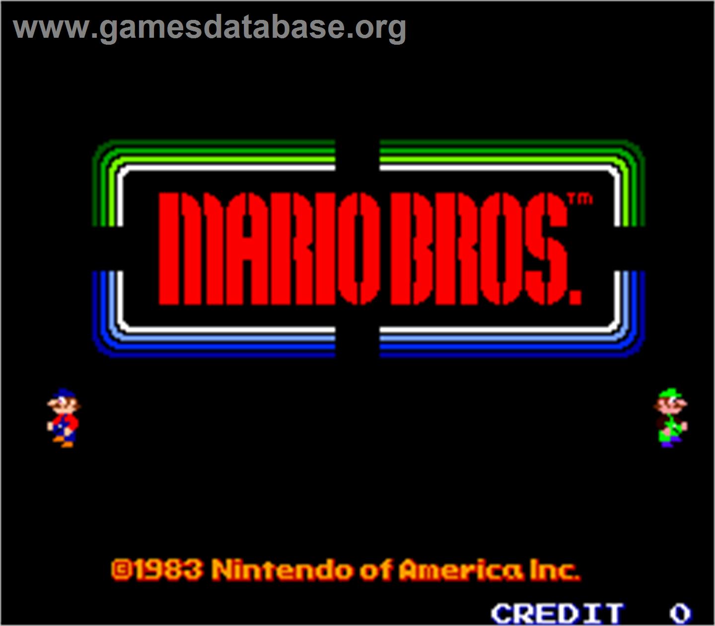Mario Bros. - Arcade - Artwork - Title Screen