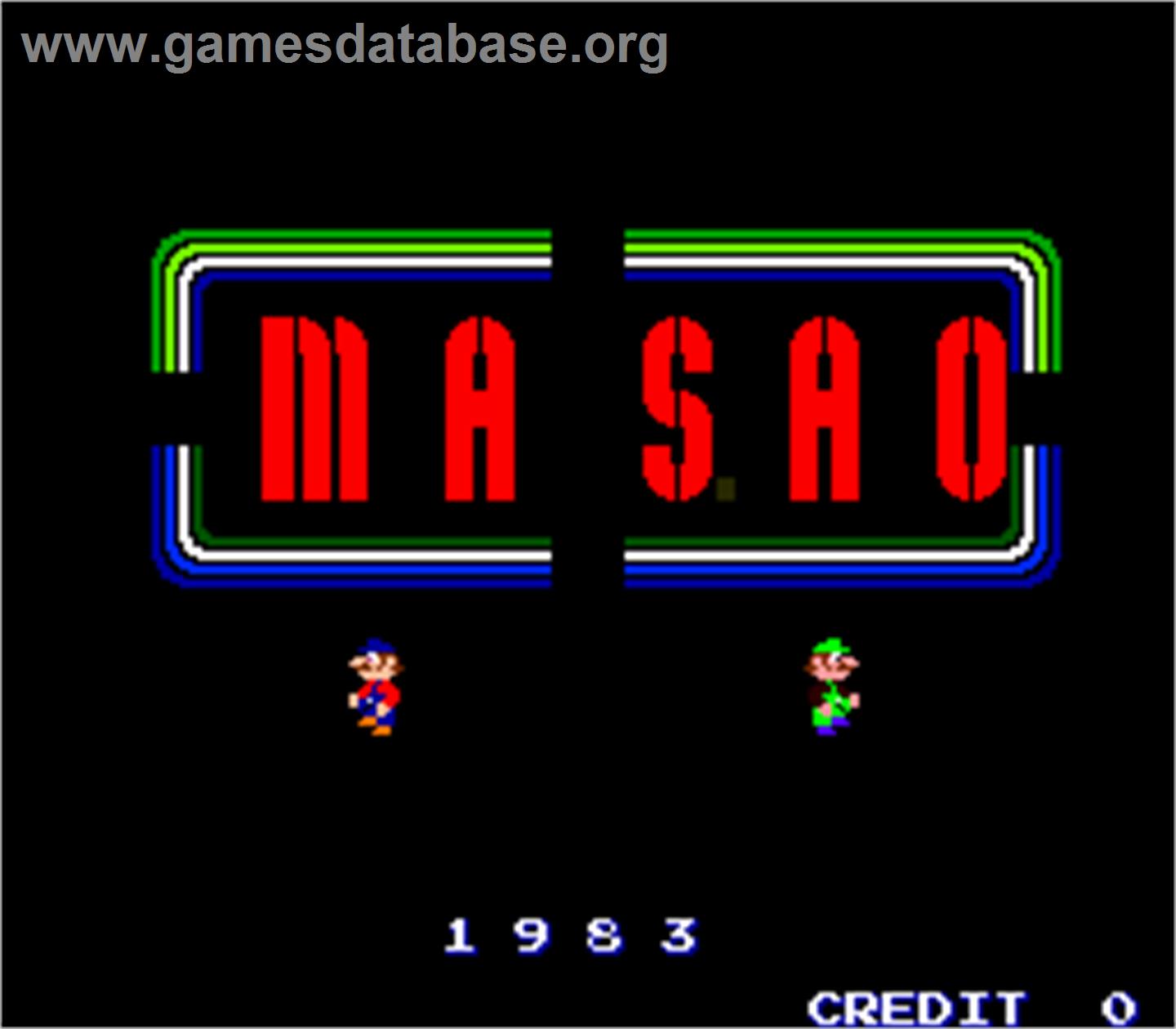 Masao - Arcade - Artwork - Title Screen