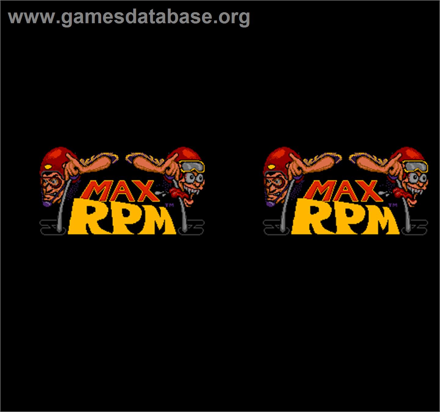 Max RPM - Arcade - Artwork - Title Screen