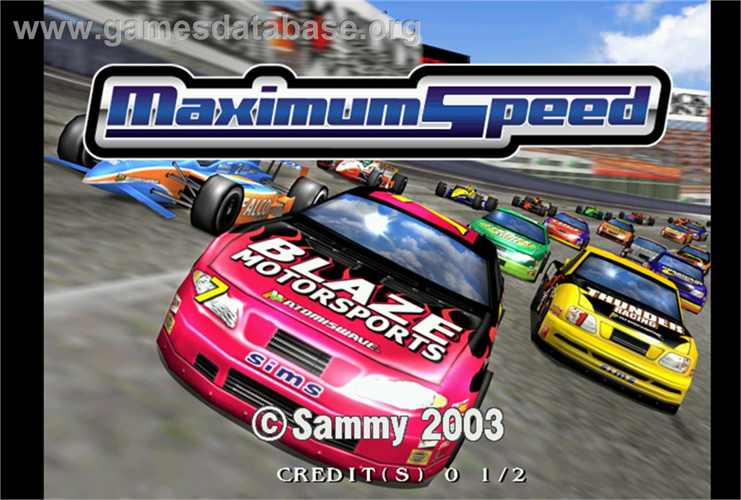 Maximum Speed - Arcade - Artwork - Title Screen