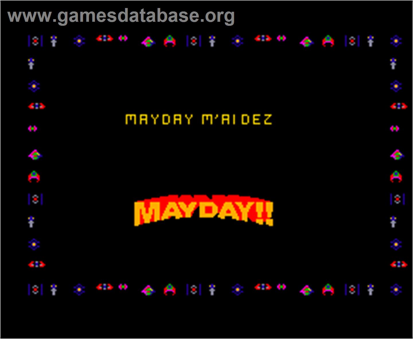 Mayday - Arcade - Artwork - Title Screen