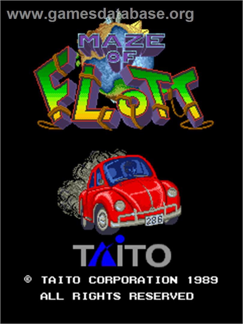 Maze of Flott - Arcade - Artwork - Title Screen