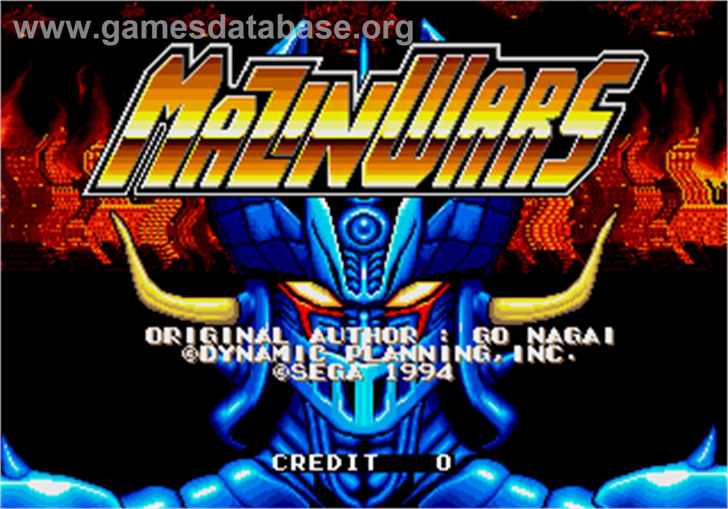 Mazin Wars / Mazin Saga - Arcade - Artwork - Title Screen