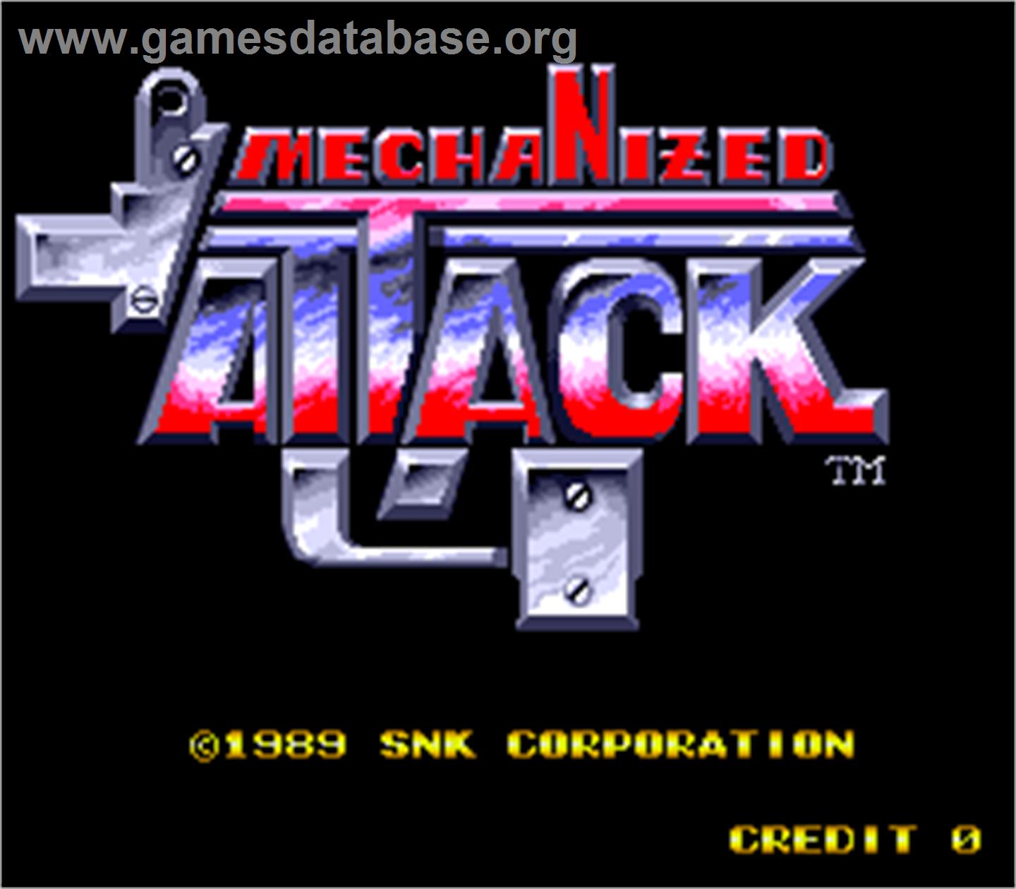 Mechanized Attack - Arcade - Artwork - Title Screen