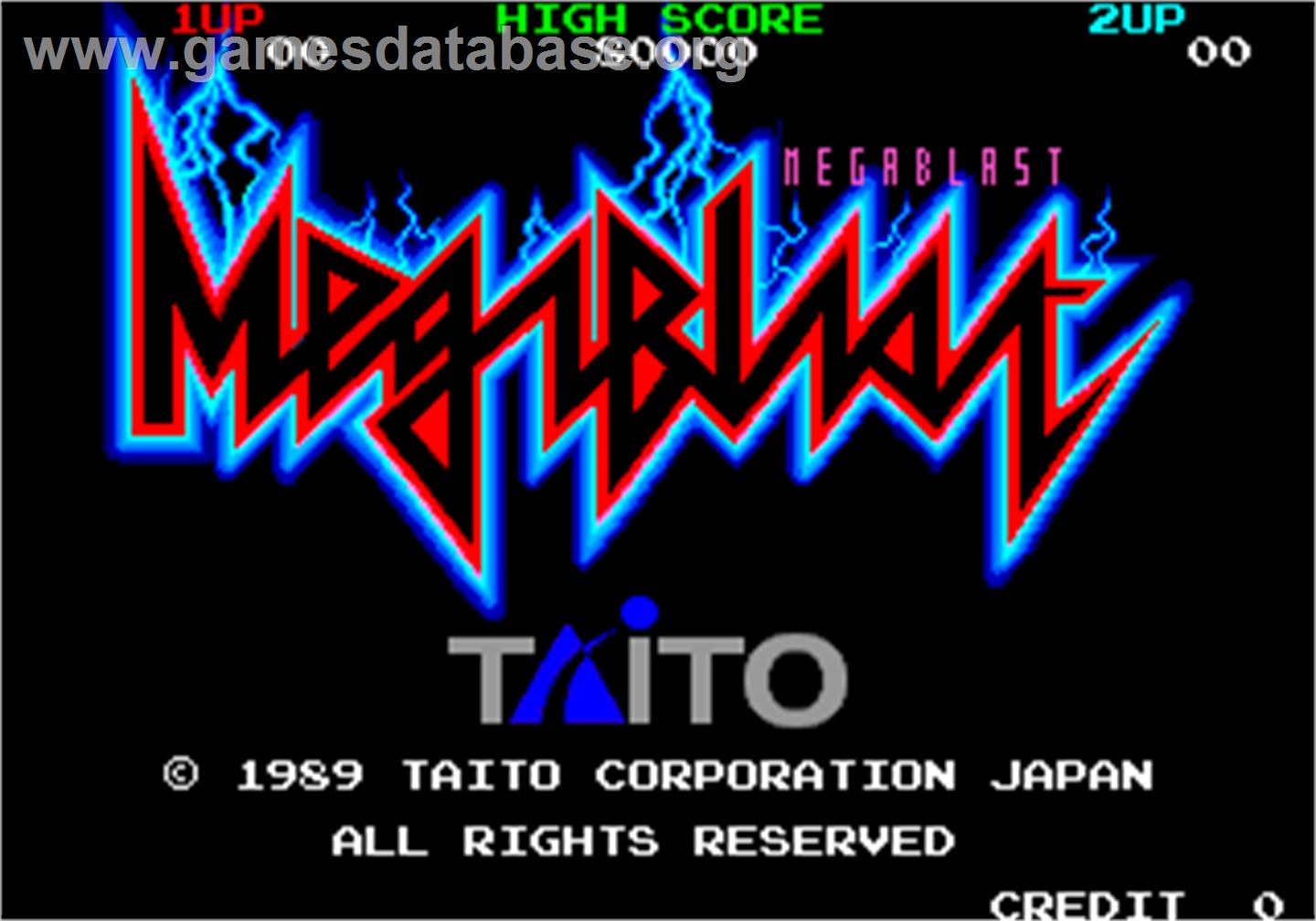 Mega Blast - Arcade - Artwork - Title Screen