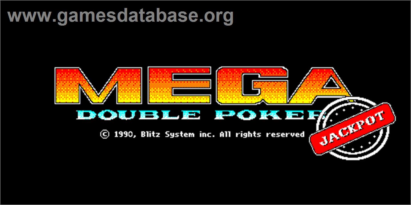 Mega Double Poker Jackpot - Arcade - Artwork - Title Screen