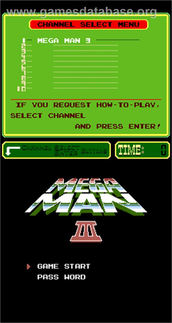 Mega Man III - Arcade - Artwork - Title Screen