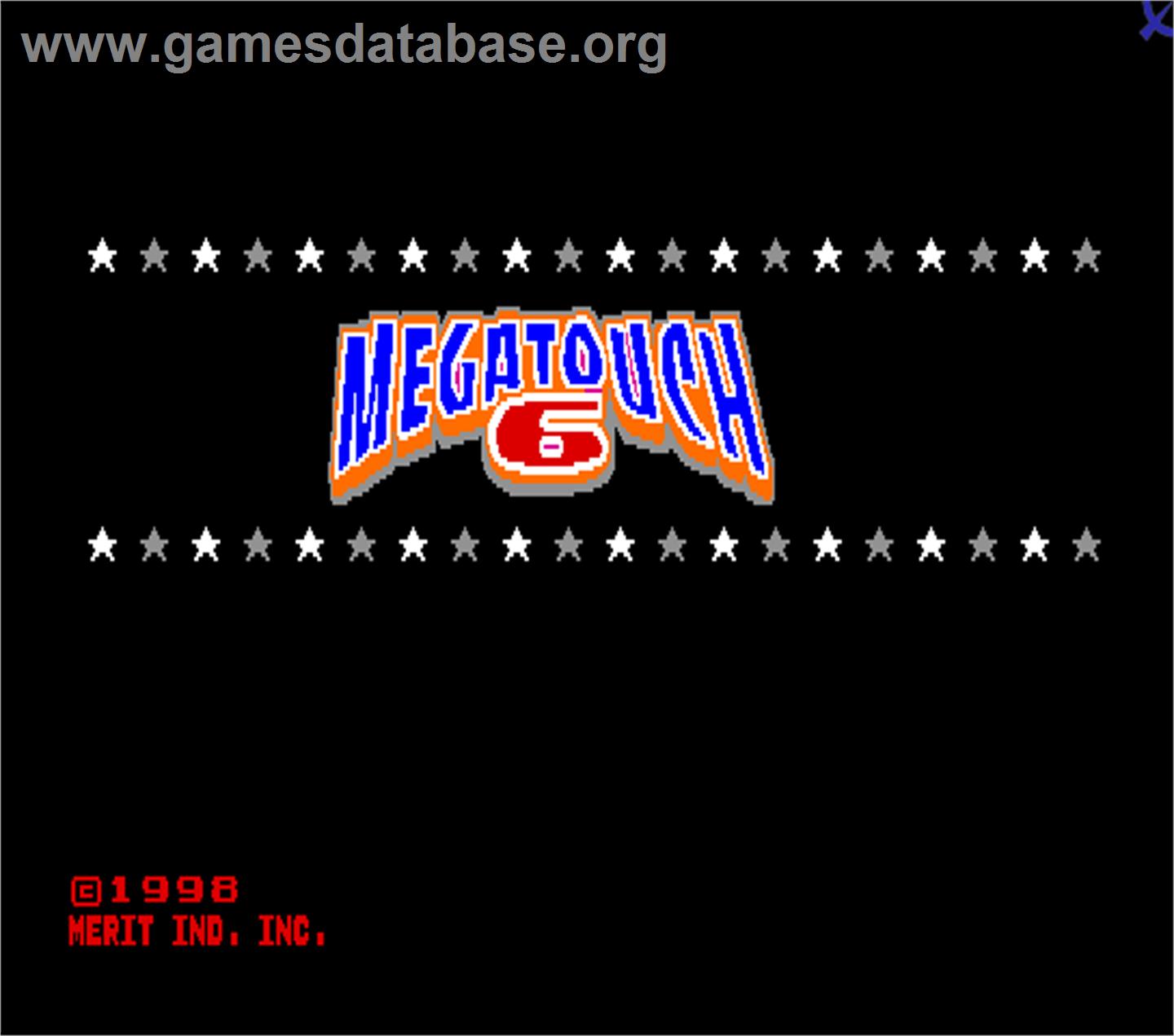 Megatouch 6 - Arcade - Artwork - Title Screen