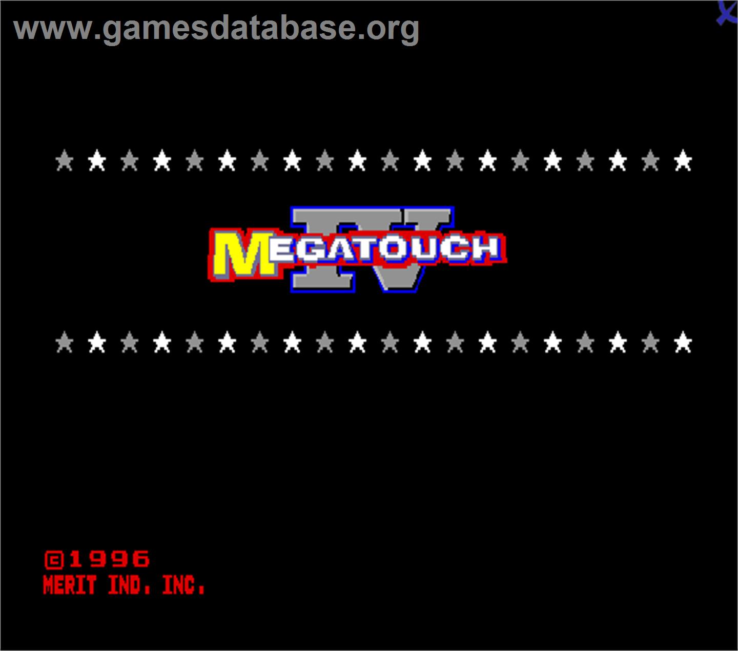 Megatouch IV - Arcade - Artwork - Title Screen