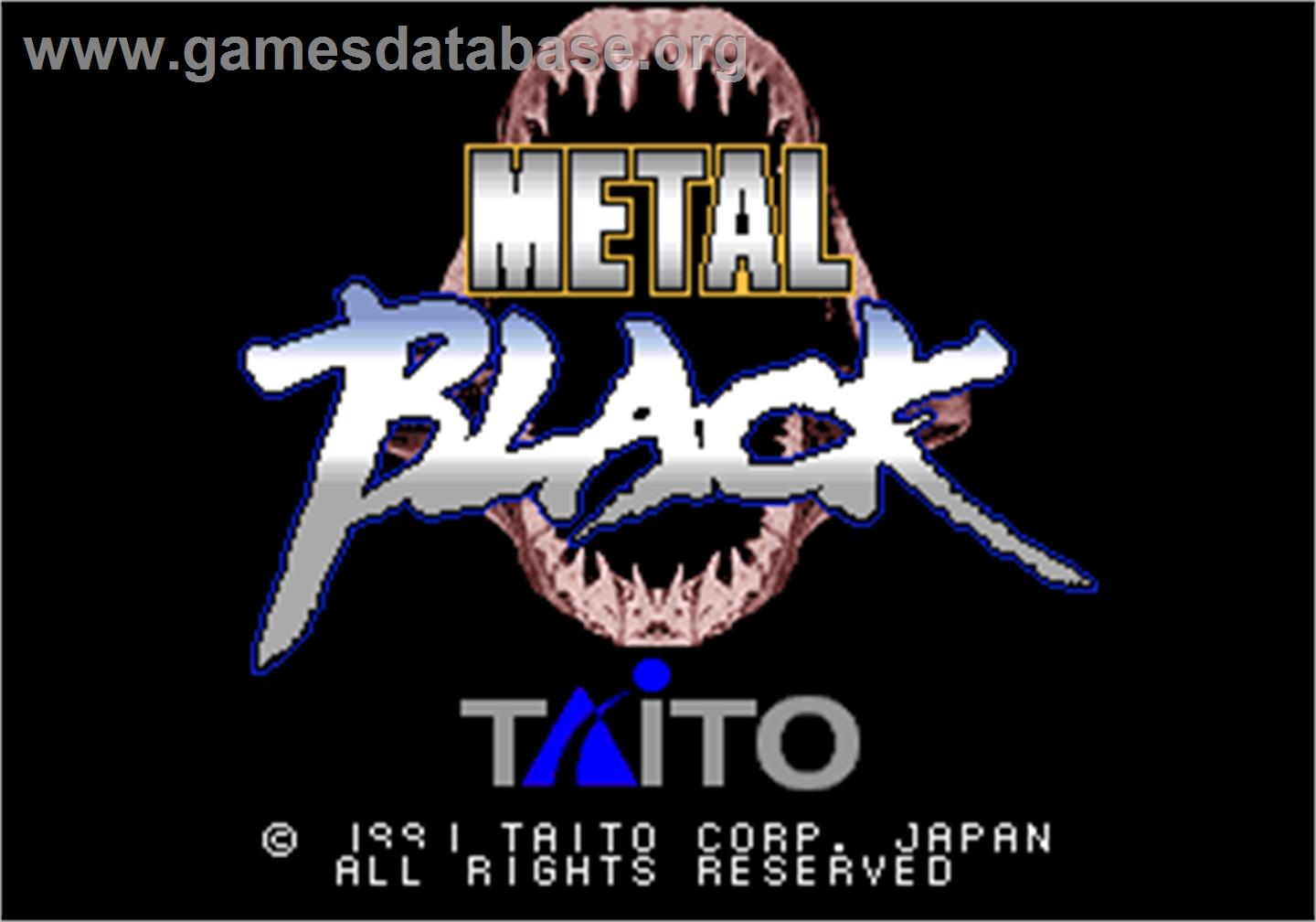 Metal Black - Arcade - Artwork - Title Screen