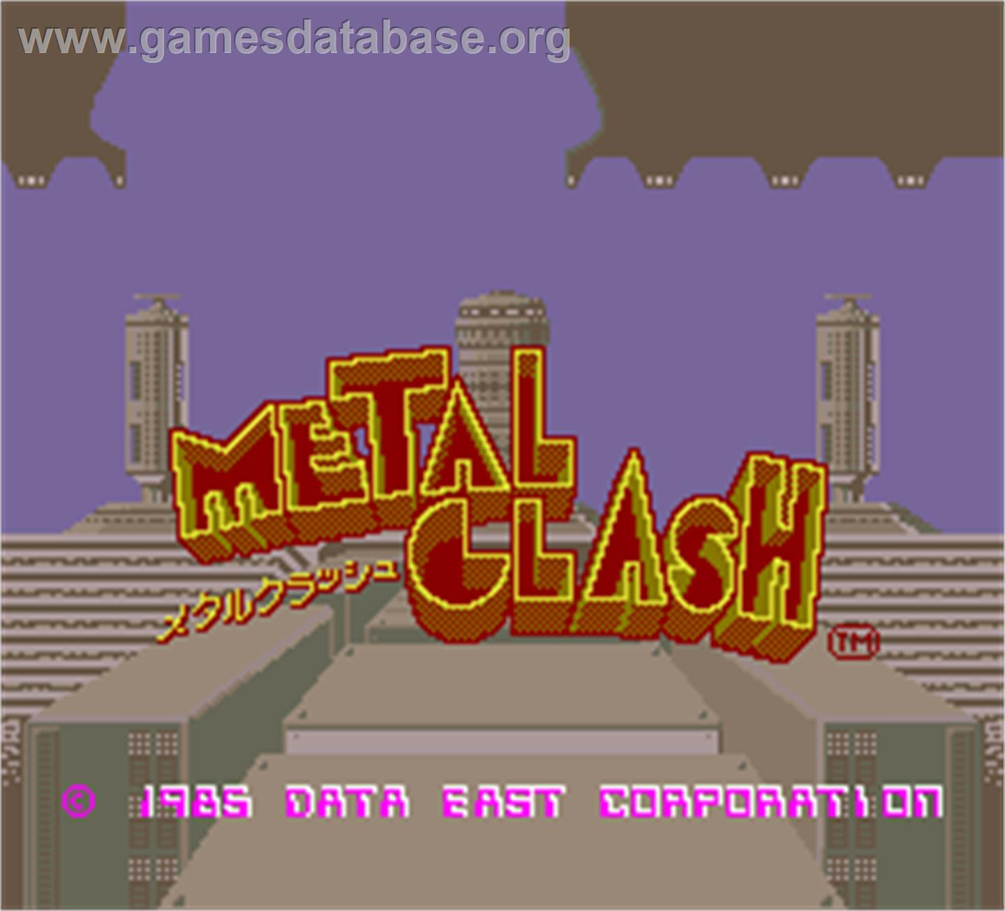 Metal Clash - Arcade - Artwork - Title Screen