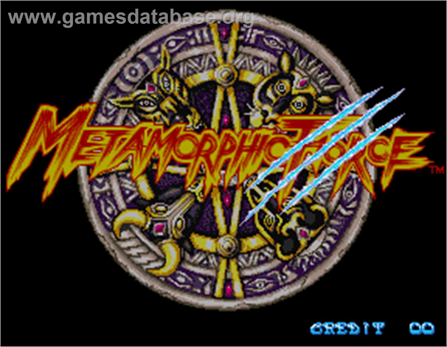 Metamorphic Force - Arcade - Artwork - Title Screen